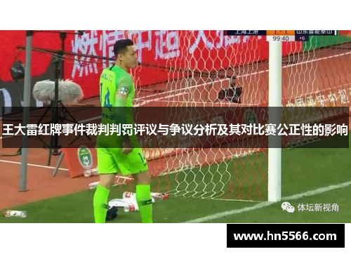 王大雷红牌事件裁判判罚评议与争议分析及其对比赛公正性的影响